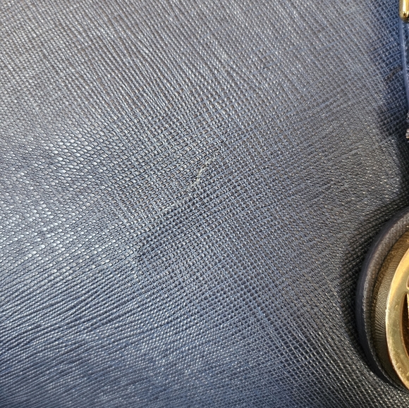 Michael Kors Saffiano Leather   Shoulder Bag With Silk Scarf! - Picture 7 of 15